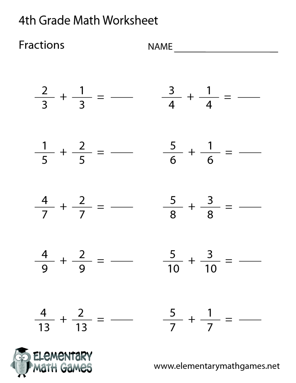 Free 4Th Grade Math Worksheets Pdf Packet
