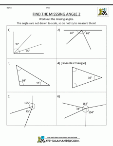 5th Grade Geometry Angles worksheet, Triangle worksheet, Free math