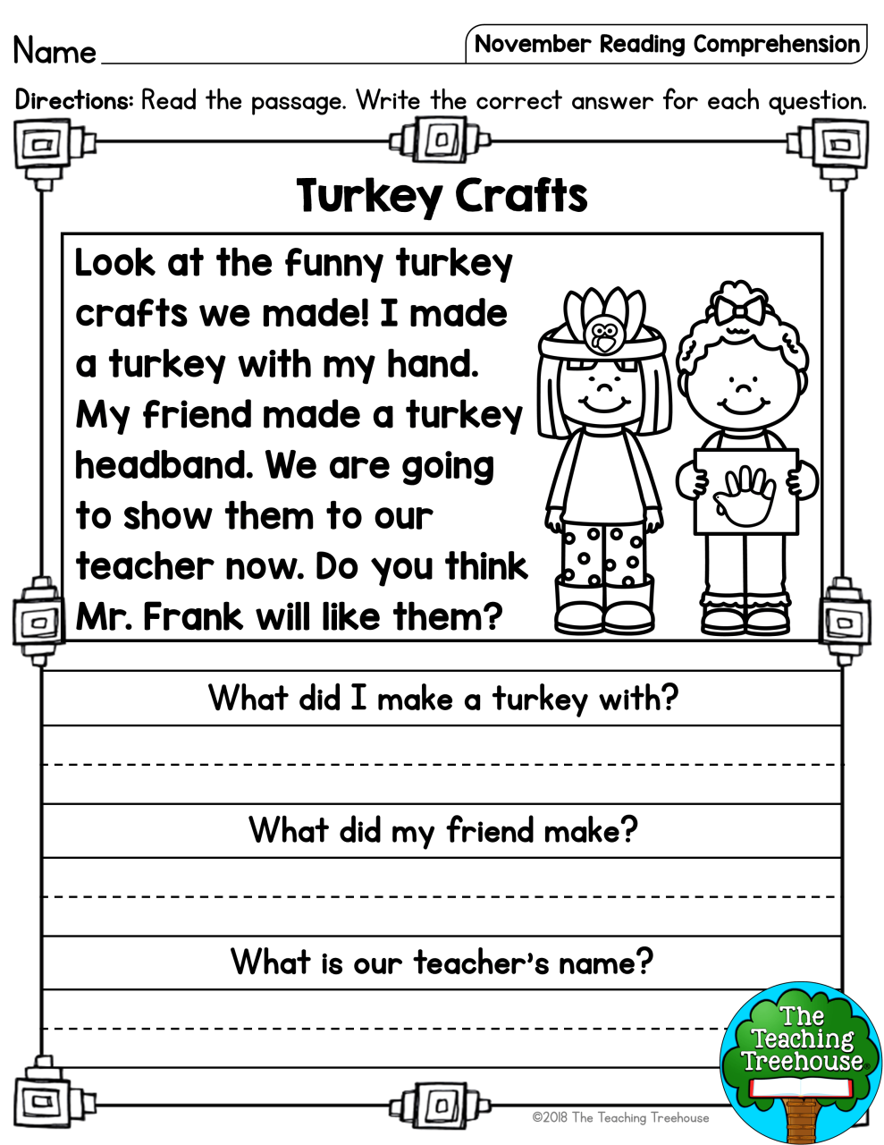 Halloween Reading Comprehension Worksheets For First Grade