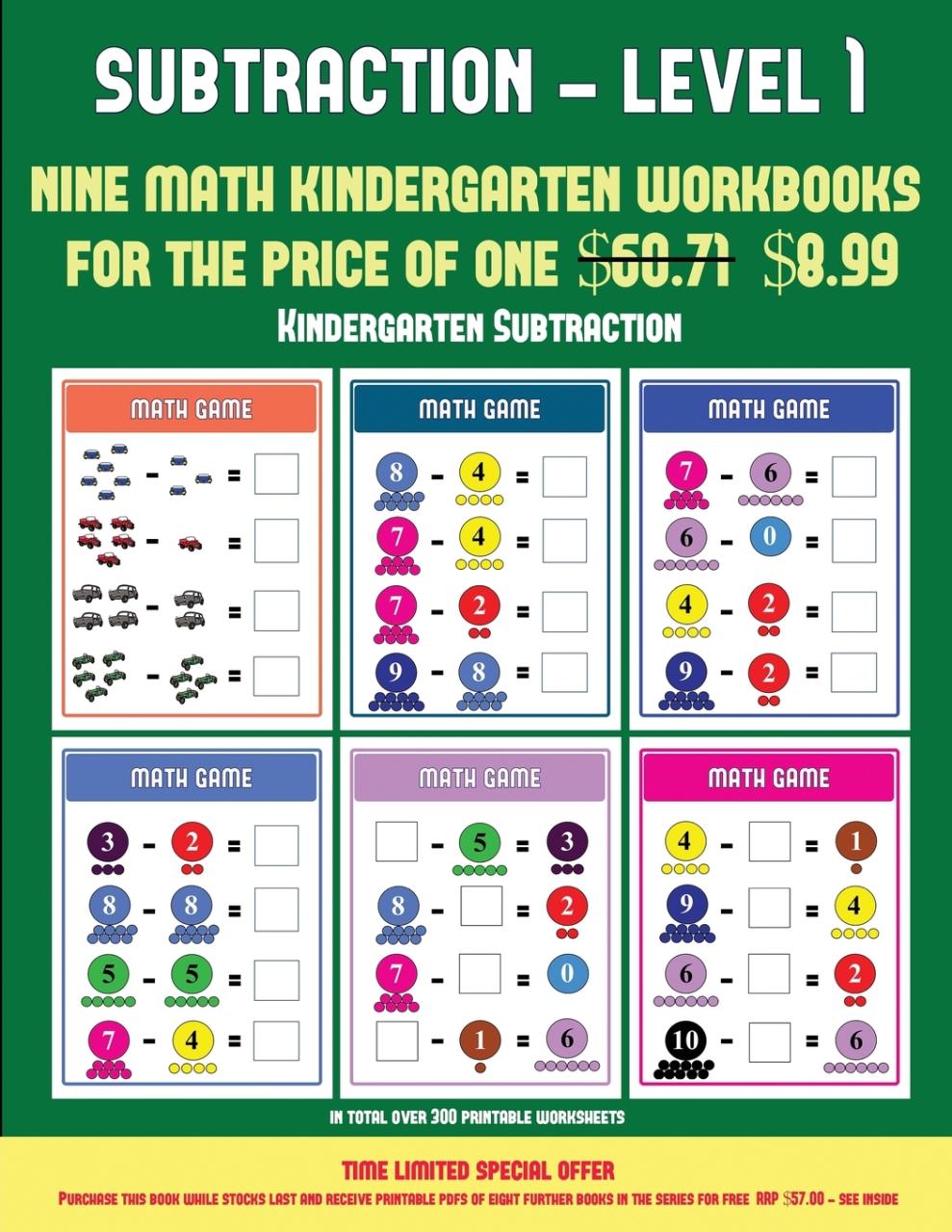 Kindergarten Math Subtraction Worksheets Pdf
