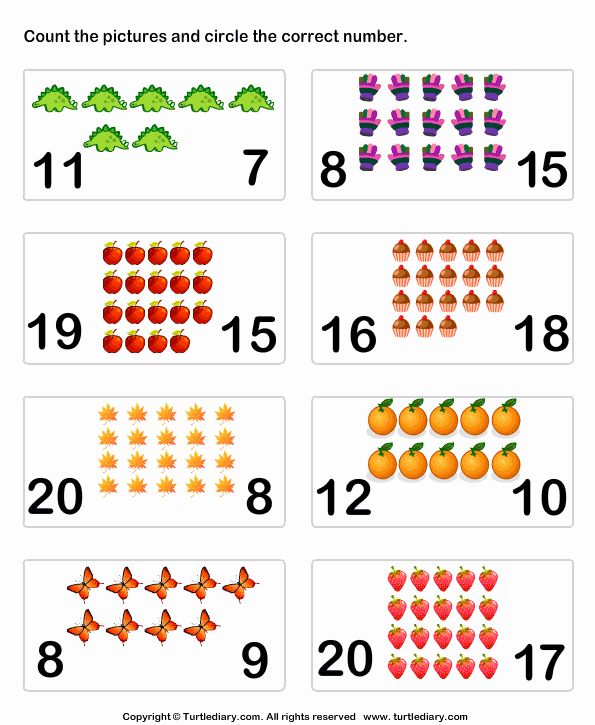 Counting to 20 Worksheet New Counting Worksheets 1 20 Animals 1 10