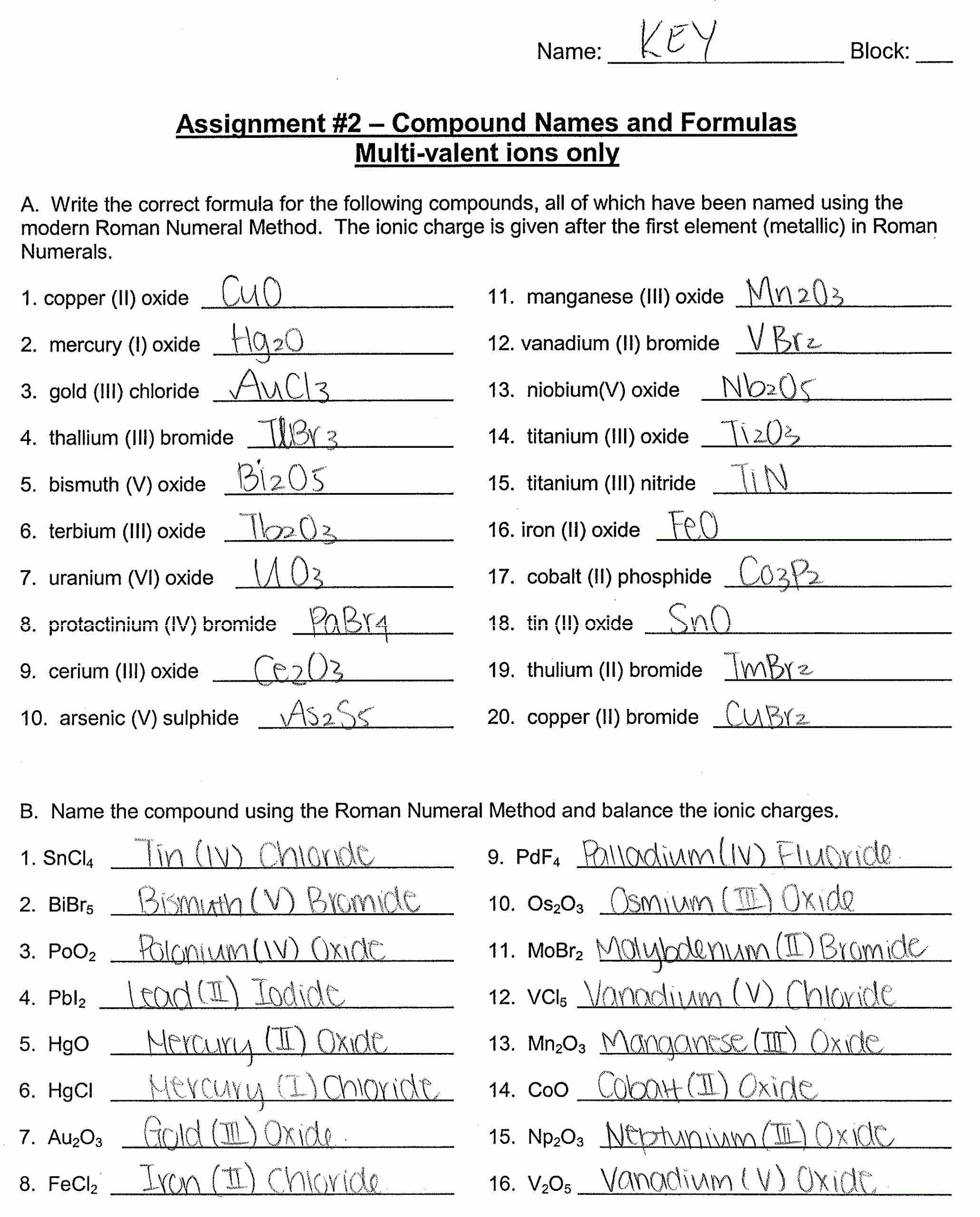 Ions And Ionic Bonding Worksheet Answers