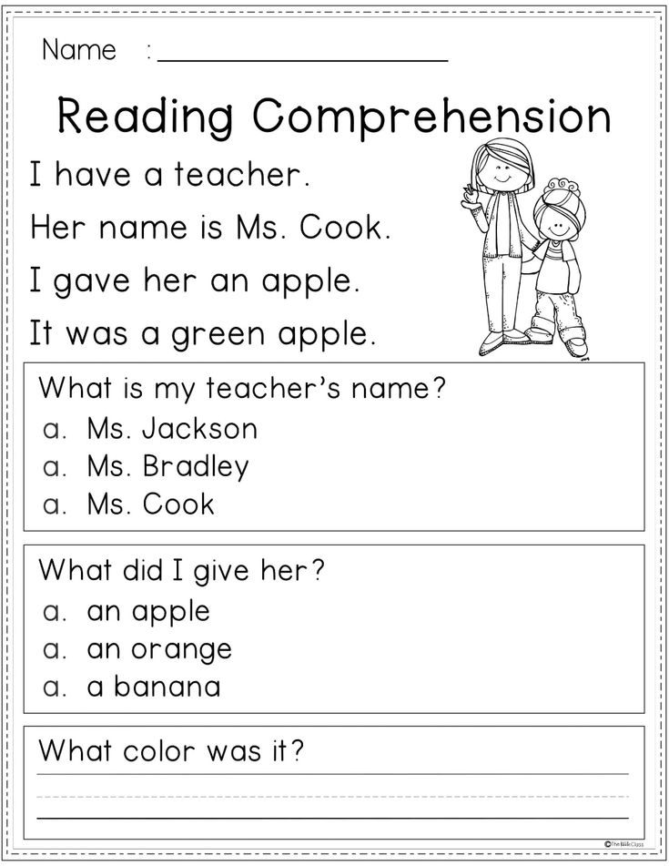 Printable Kindergarten Worksheets Reading
