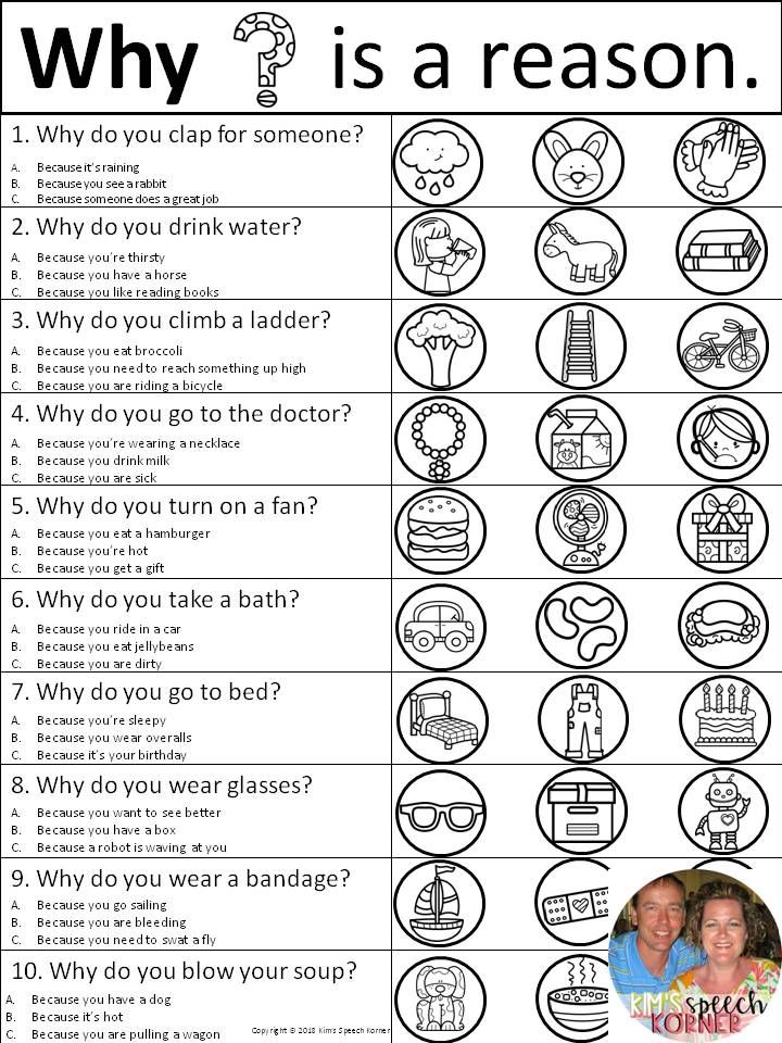 Speech Therapy Free Printable Wh Questions Worksheets
