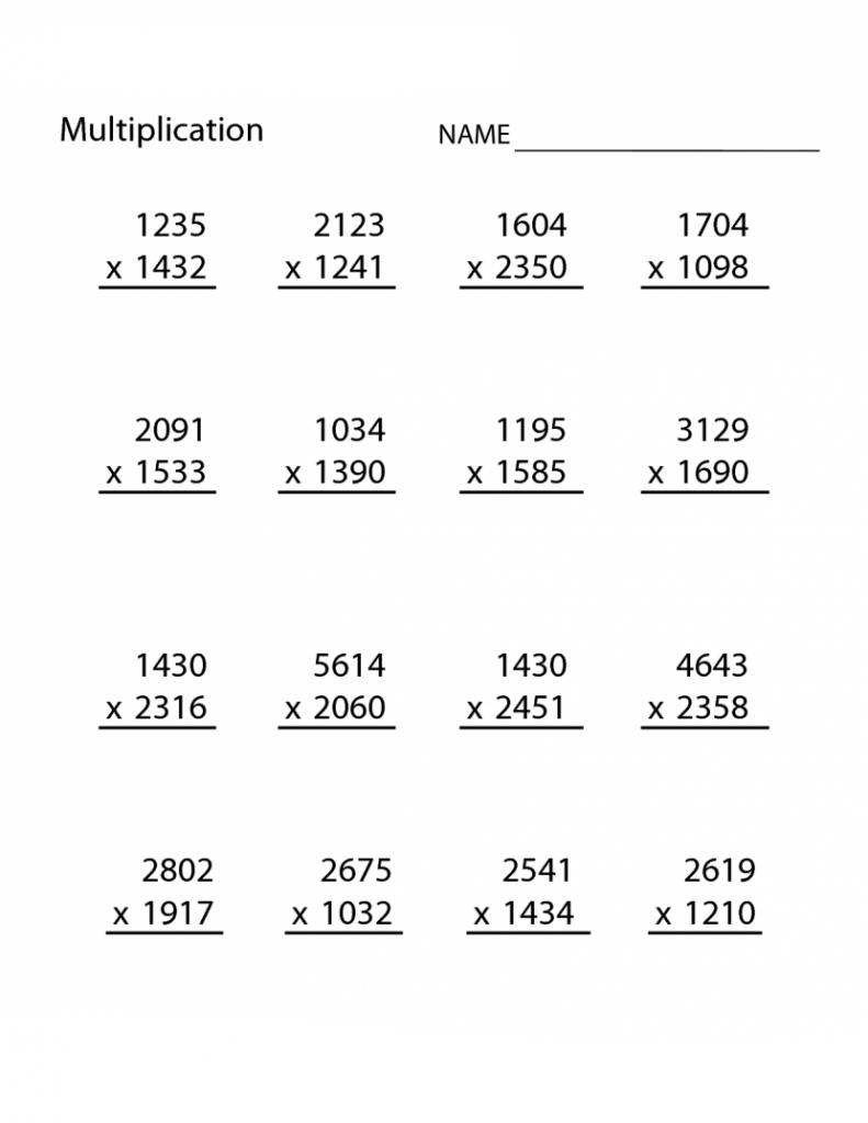 Math Worksheets Grade 6 Subtraction