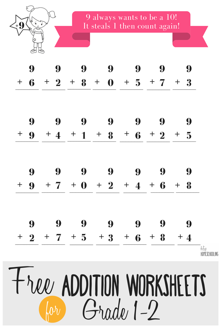 9 [FREE] FREE PRINTABLE MATH WORKSHEETS FOR GRADE 1 AND 2 HD PDF
