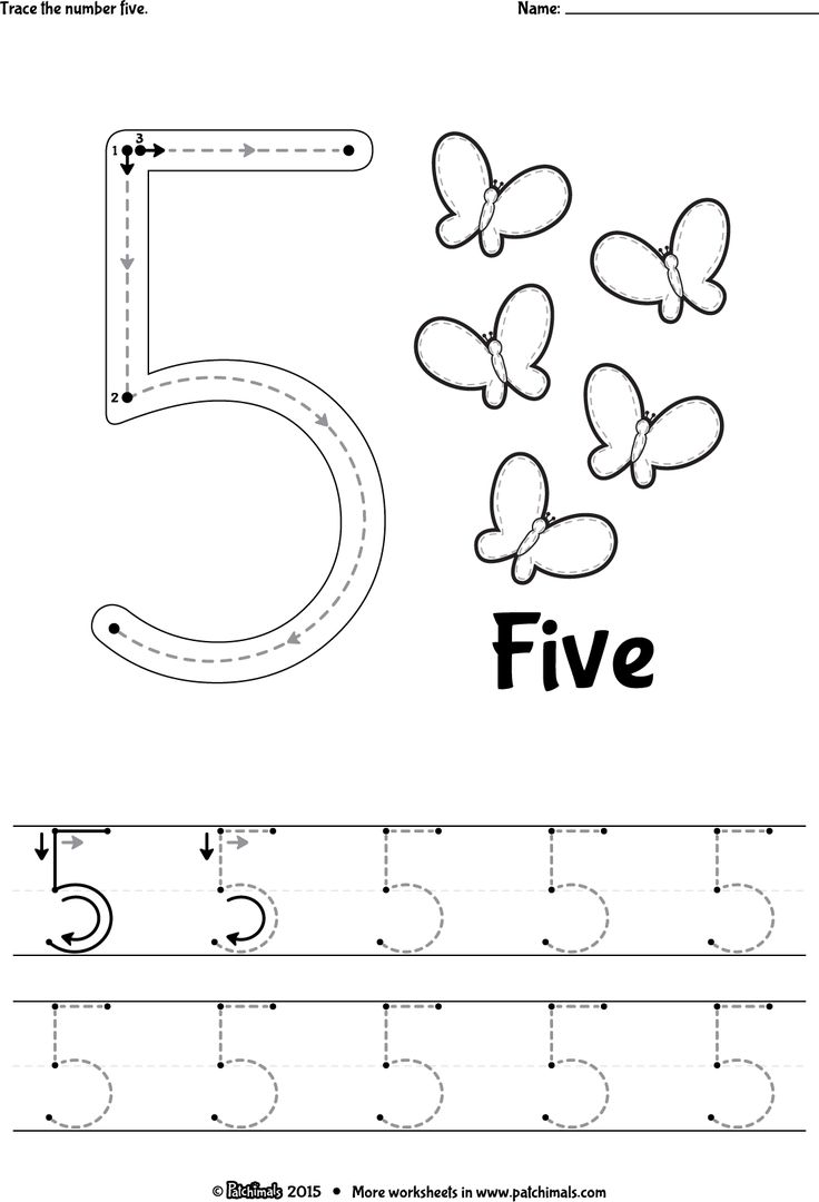 Kindergarten Worksheets Number 5