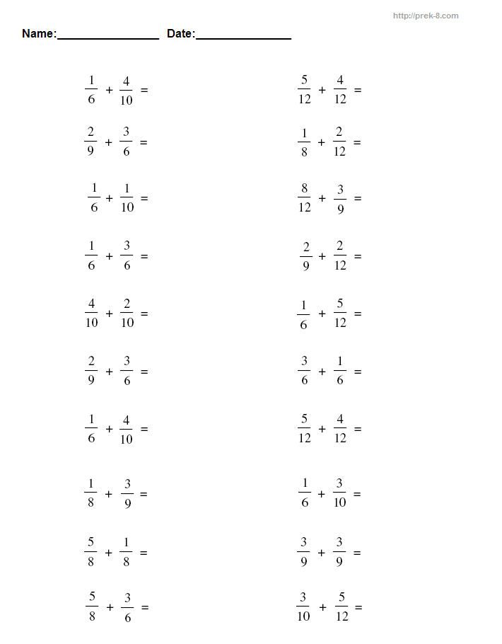 12 Images of 3rd Grade Fraction Worksheets Fractions worksheets, 3rd