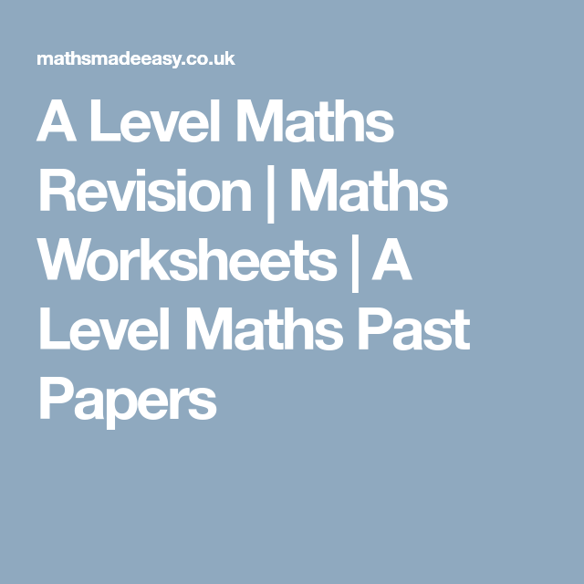 Uk A Level Maths Past Papers Insurance Qoutes