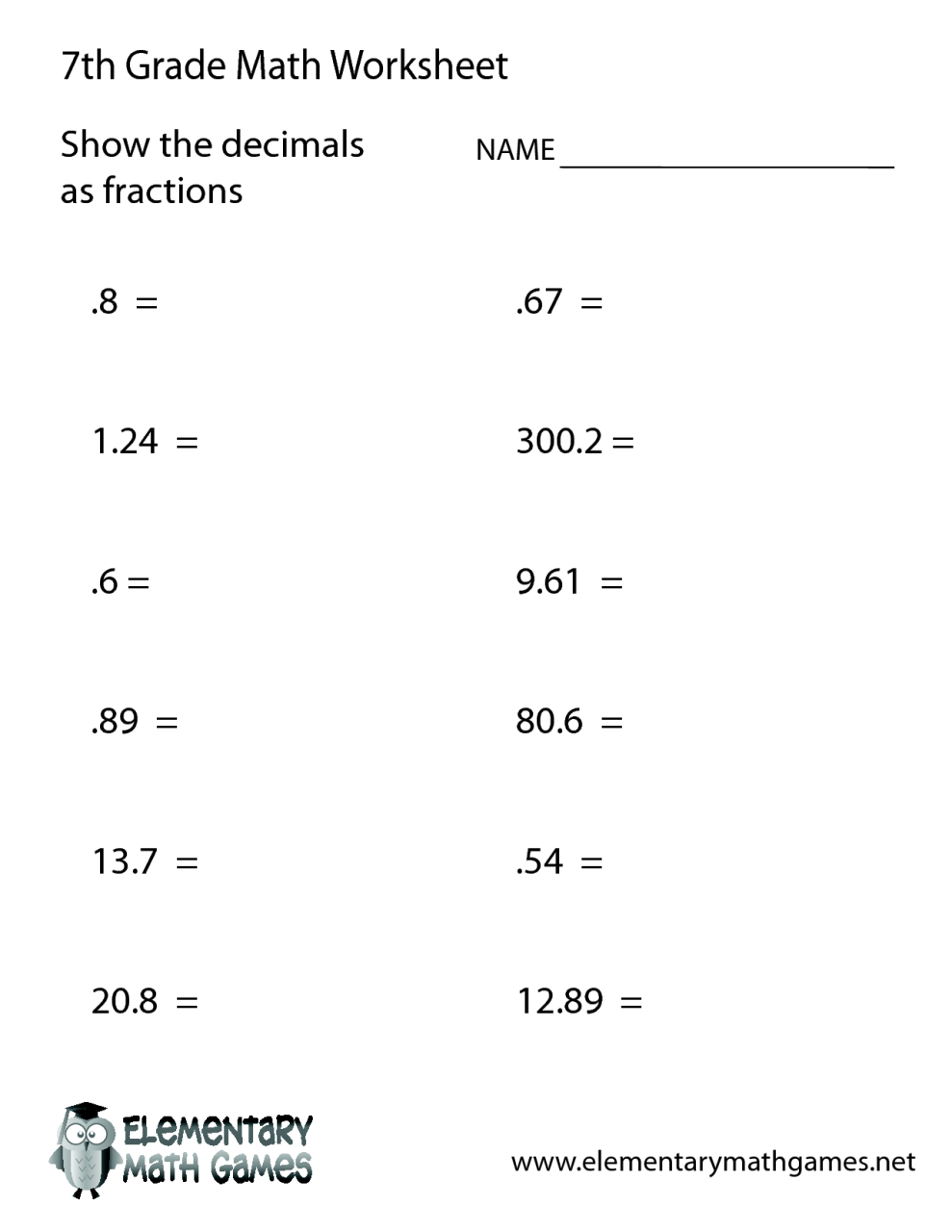 12 Best Images of Algebraic Equations Worksheets 7th Grade 7th Grade