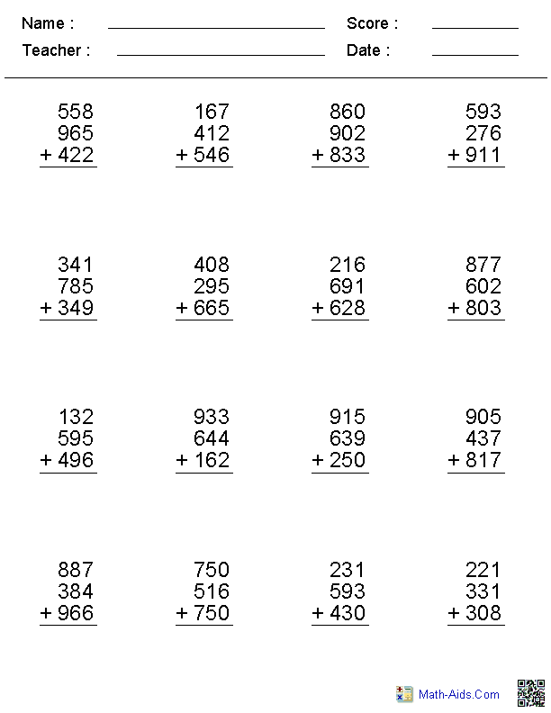 Math Worksheets Grade 1 Word Problems