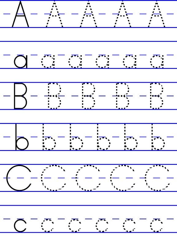 alphabet tracing abc Letter worksheets for preschool, Abc worksheets