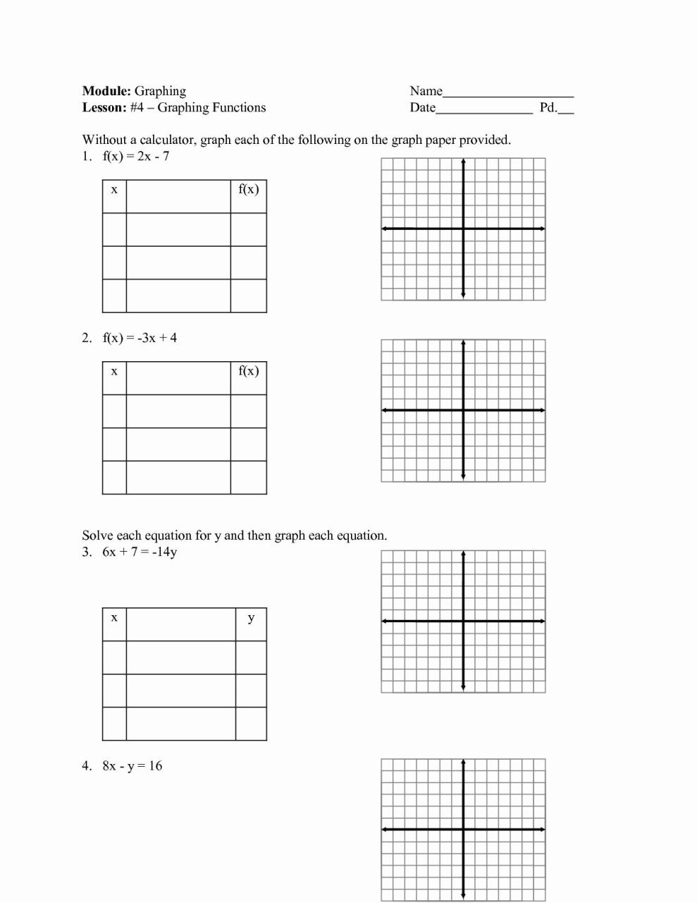 Linear Equations Worksheets Grade 8 Pdf Worksheets