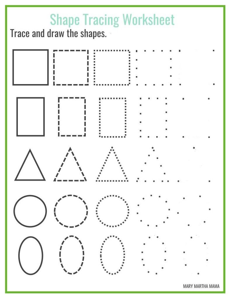 Free Shape Drawing Printables Shapes worksheet kindergarten, Shape