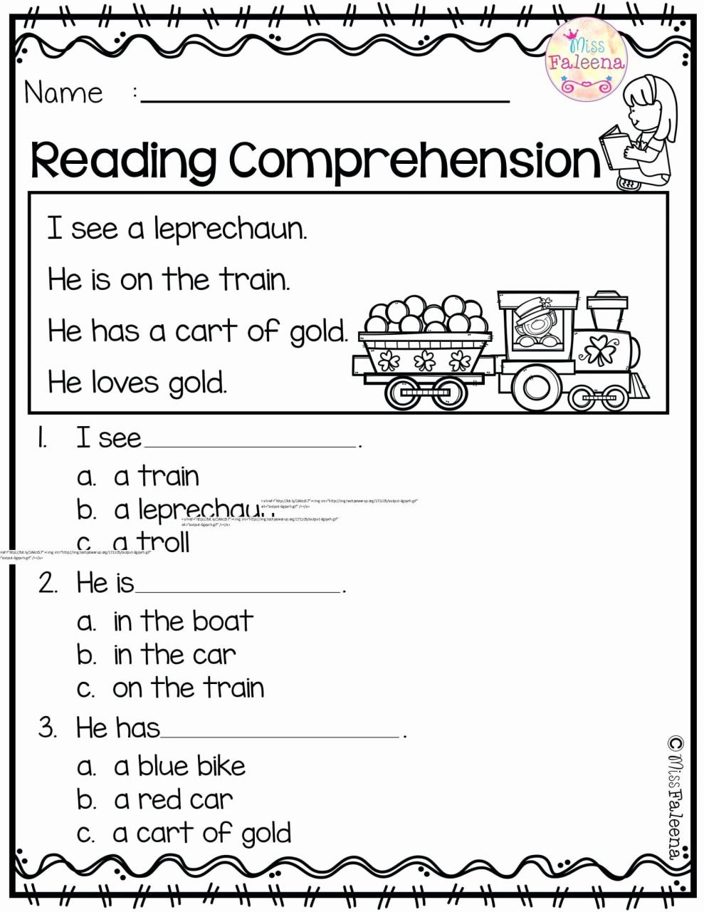 Reading For Kindergarten Worksheets Pdf