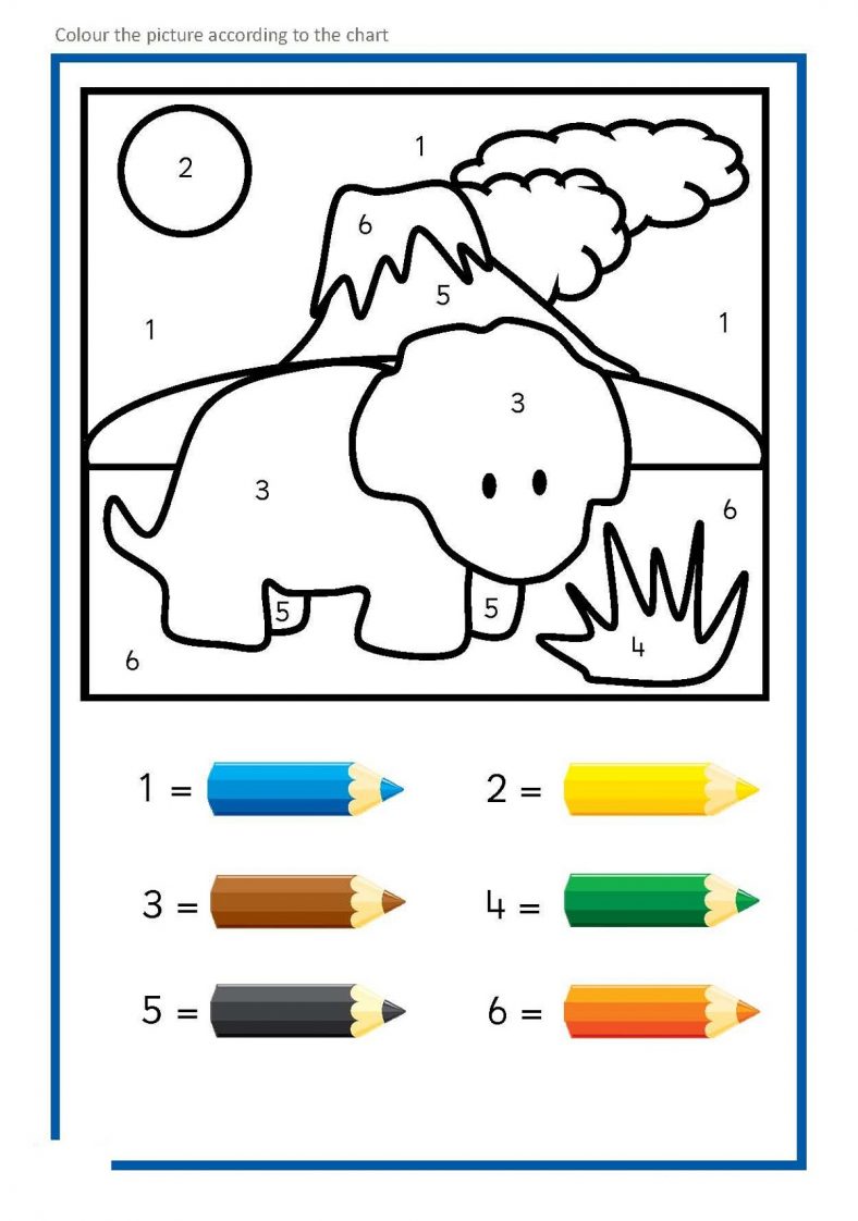 Printable Worksheets For Kindergarten Colors