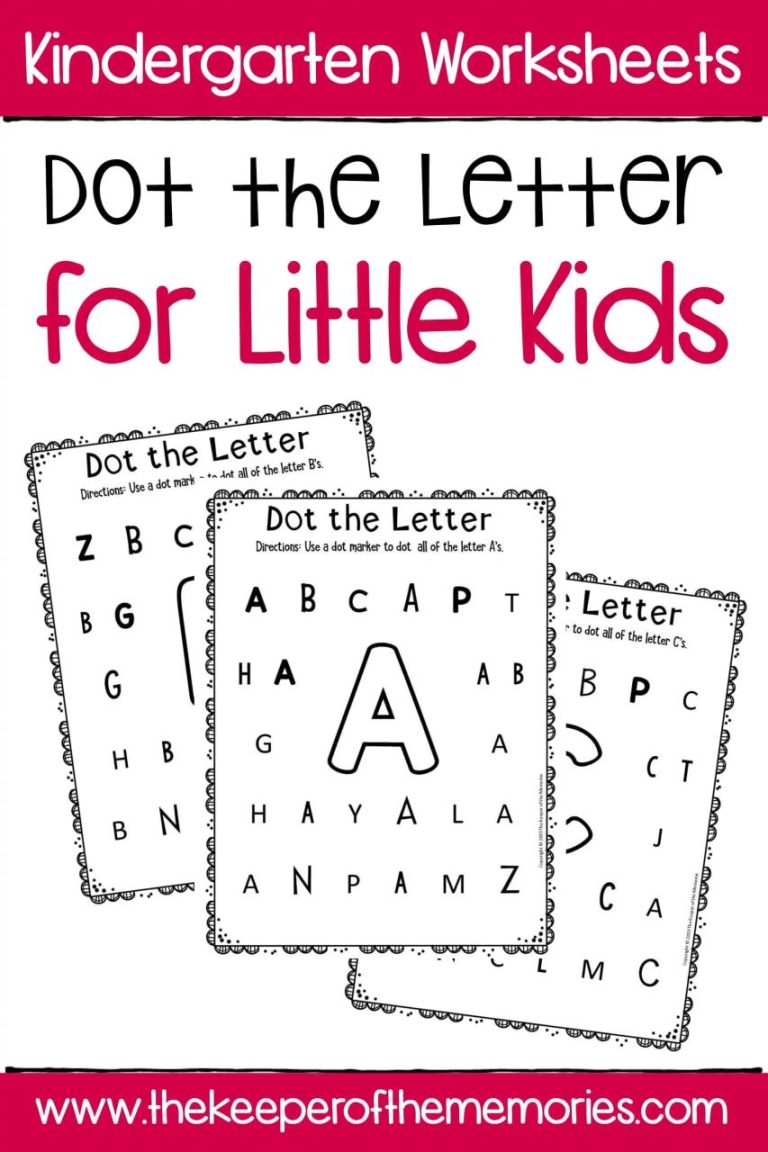 Letter Activity Sheets For Kindergarten