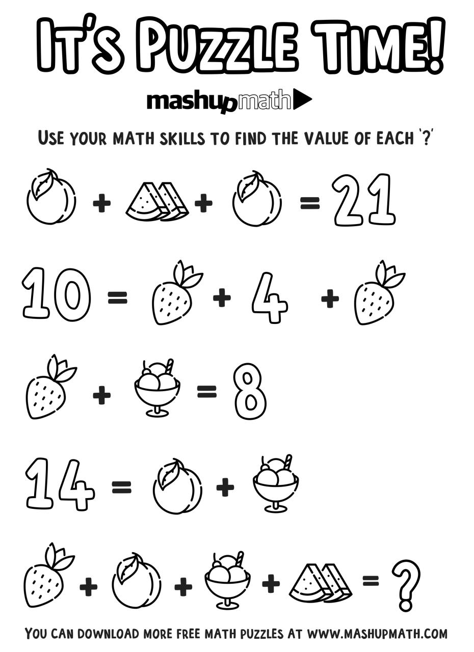 Free Math Coloring Worksheets for 5th and 6th Grade — Mashup Math