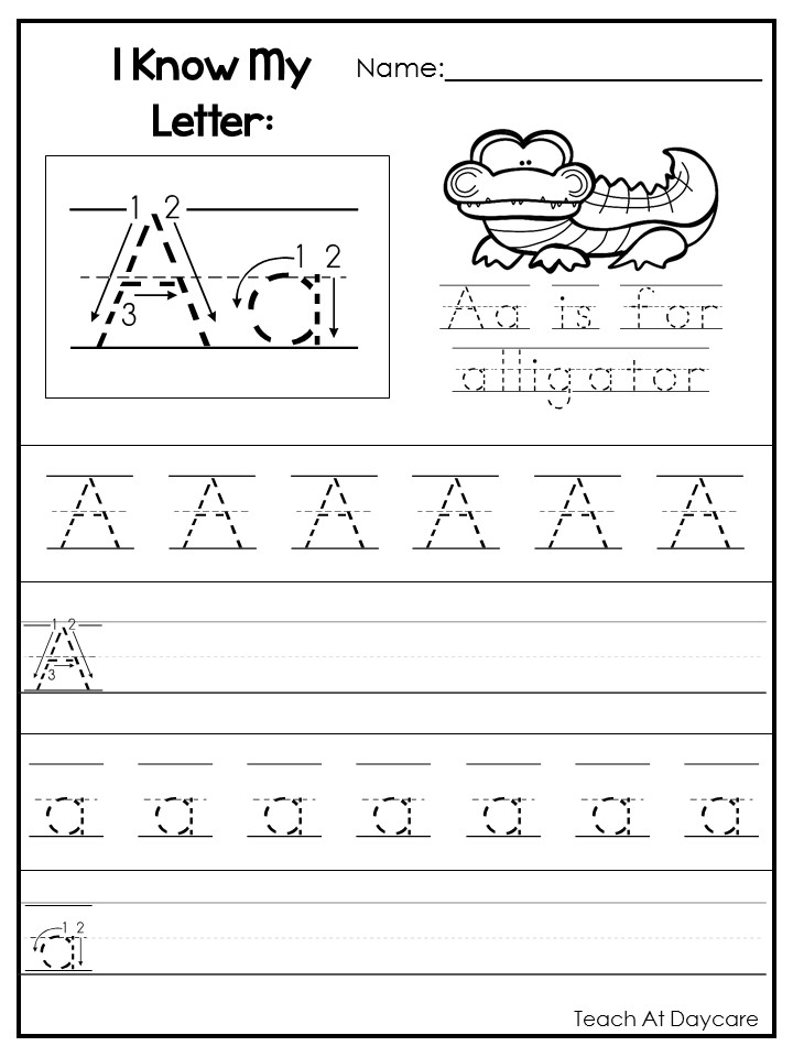 Printable Worksheets Kindergarten Writing