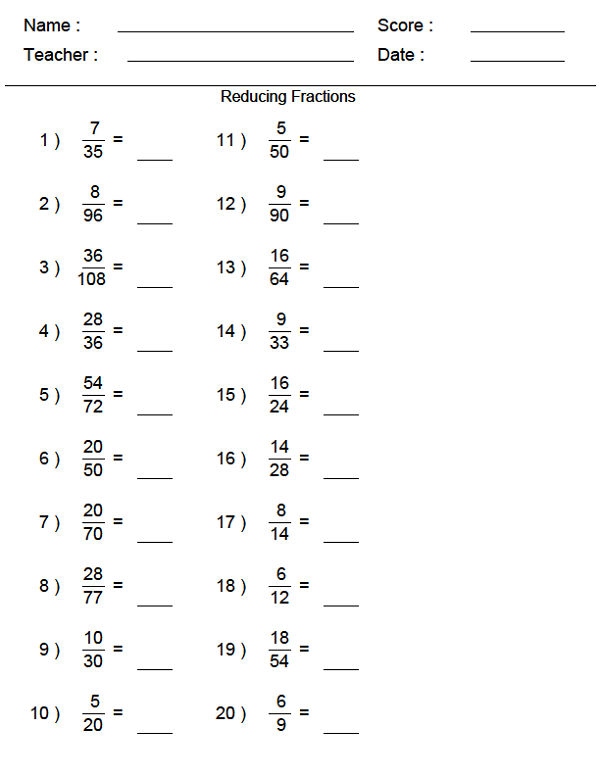 Sixth Grade Math Worksheets Free