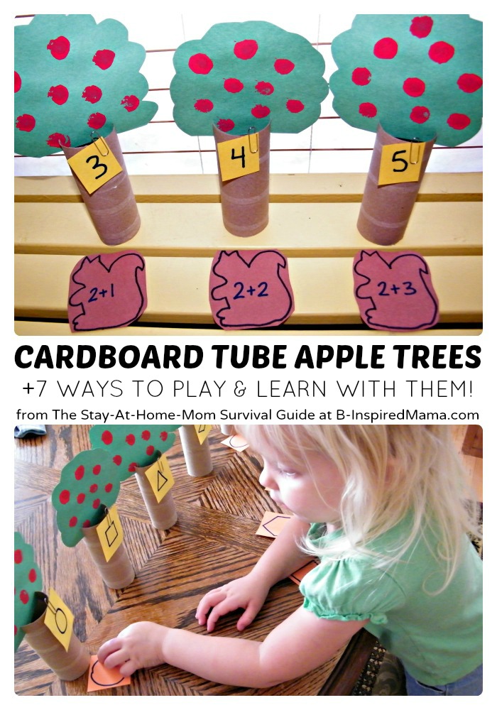 Preschool Learning Games with Homemade Apple Trees [Contributed by The