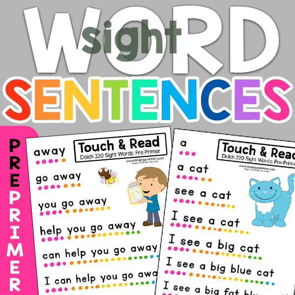 Kindergarten Sight Words Sentences Pdf