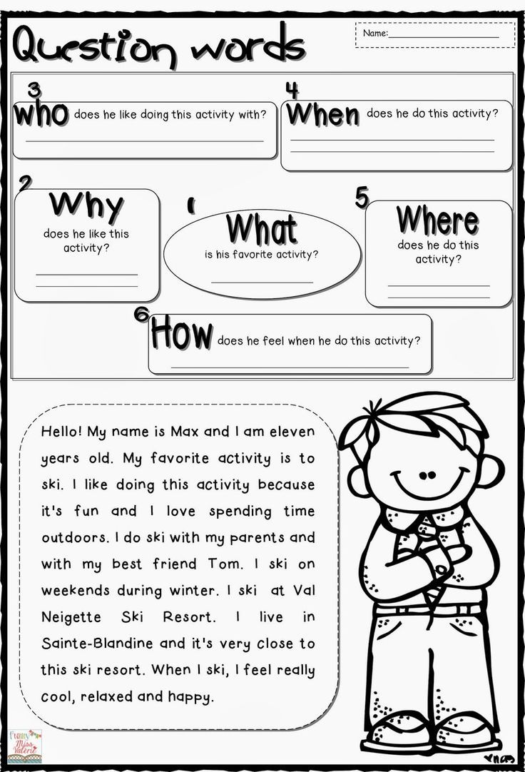 Second Grade Wh Questions Reading Comprehension Worksheets