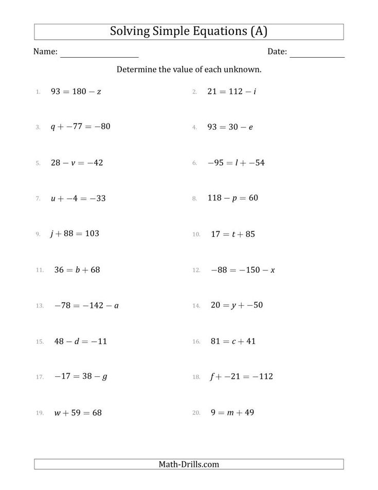 Writing Linear Equations Worksheet Pre Algebra