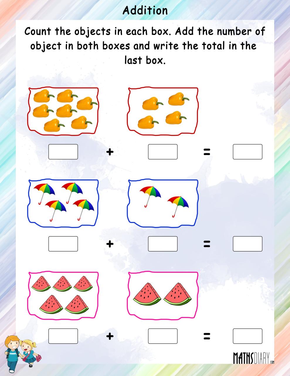 Addition Activities Worksheets