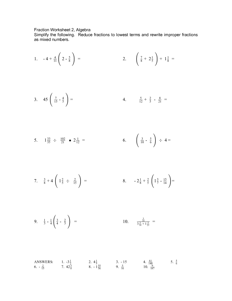 16 Best Images of Algebraic Expressions Worksheets On Math Math