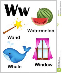 Alphabet Letter W Pictures Stock Vector Image 50724452
