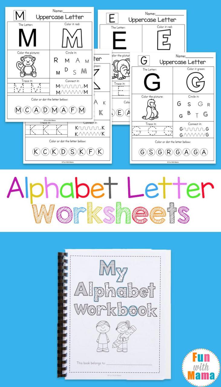 Pre K Alphabet Worksheets Free