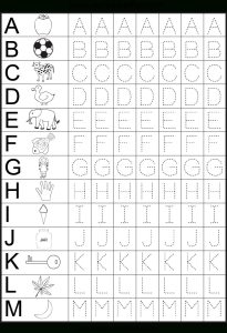 Tracing Letters Worksheets Kindergarten
