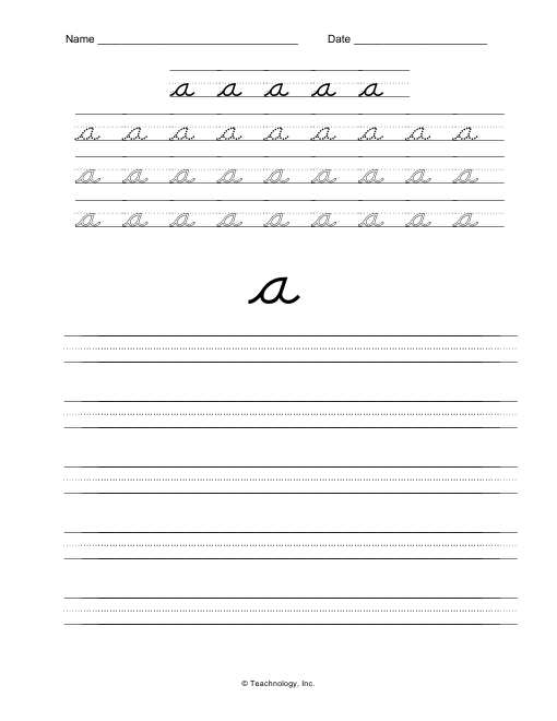 D'nealian Cursive Handwriting Worksheets Free