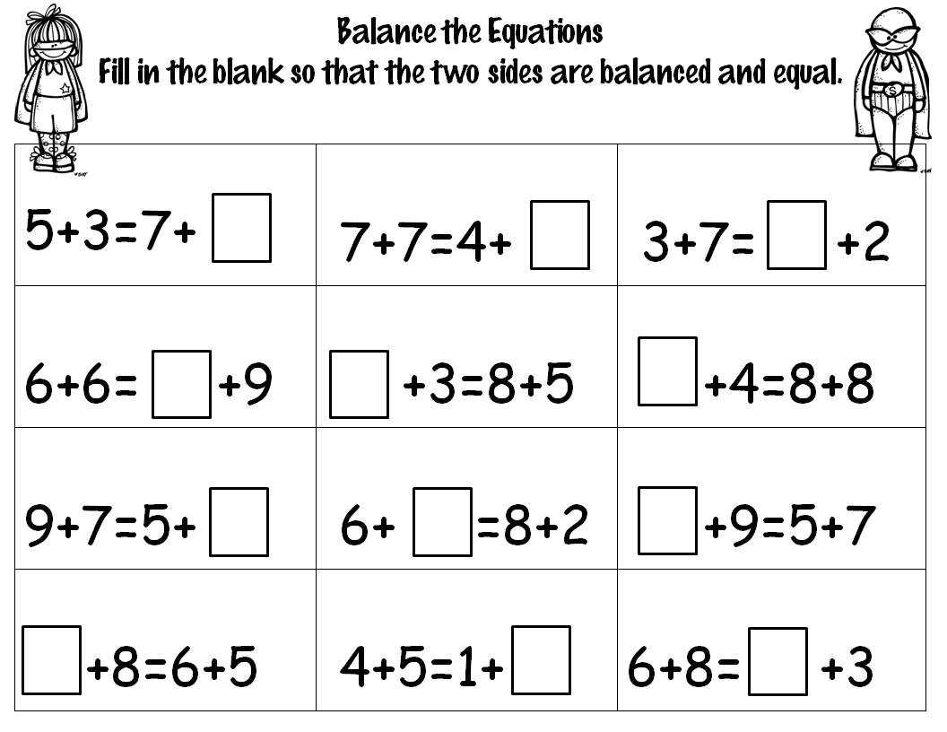 12 Best Images of Balance Scale Equations Worksheets Balance Equation