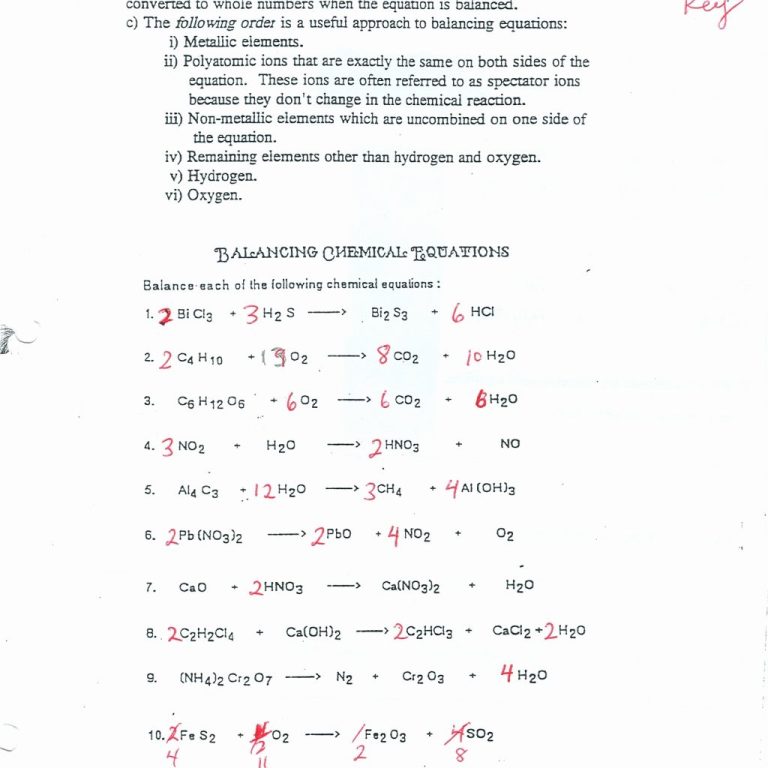 Balancing Equations Worksheet Answers Na3Po4