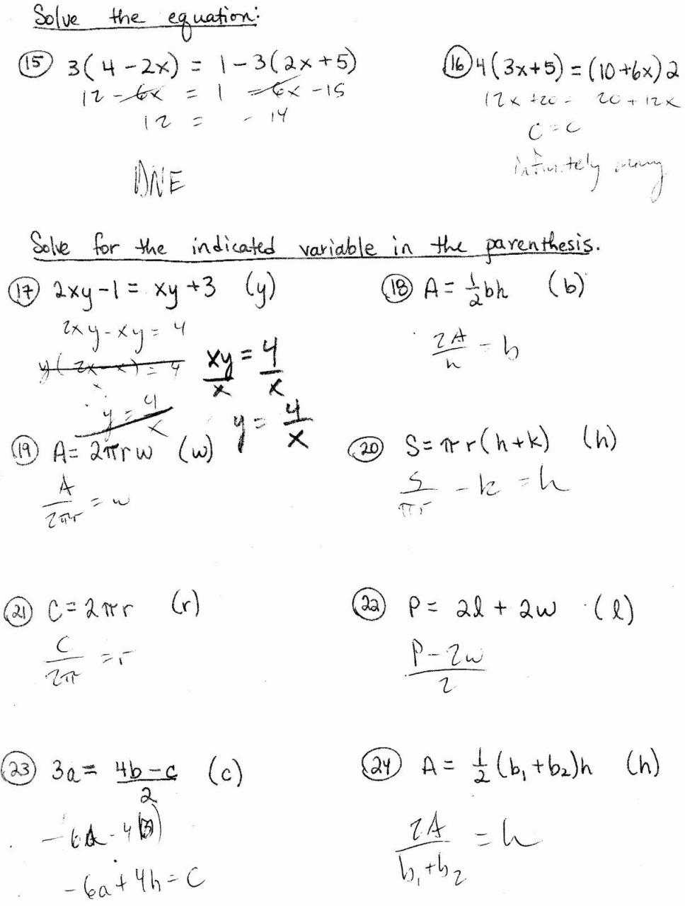One Step Equations Worksheet Kuta Worksheet Addition