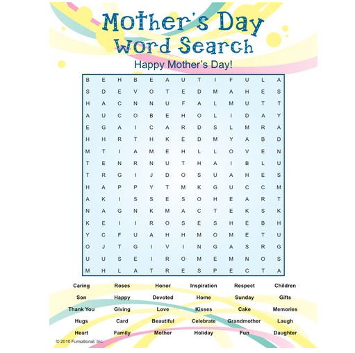 Mother's Day Online Activities For Kindergarten