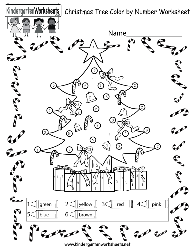 Kinder Christmas Worksheets