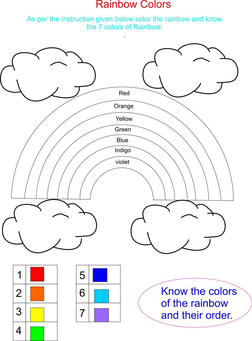 Free Printable Kindergarten Worksheets Color By Number