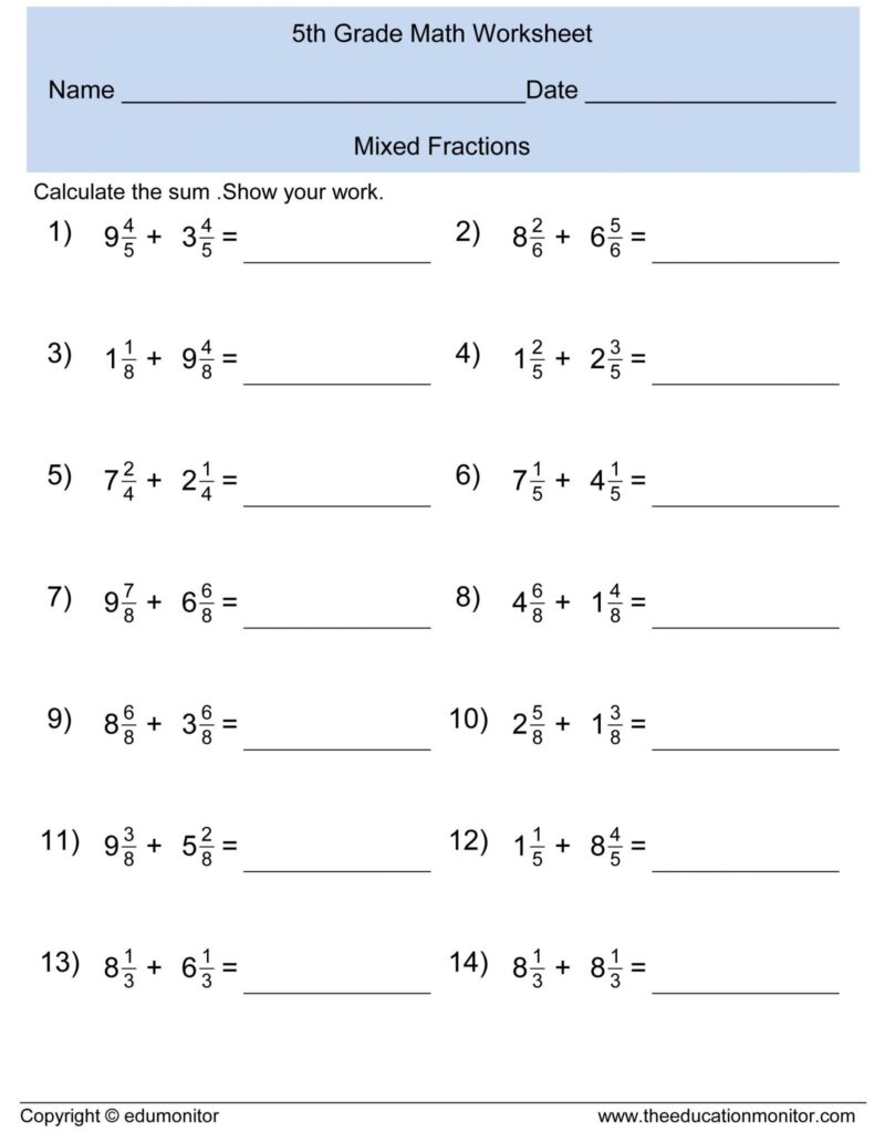 Common Core Math Worksheets 5th Grade Decimals Briefencounters