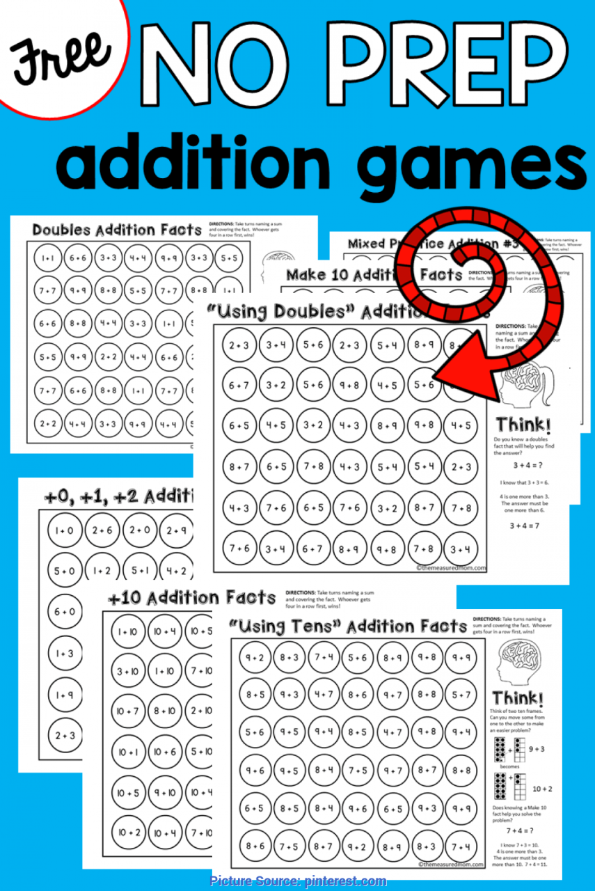 Complex How To Explain Addition To Kindergarten 9 Free Addition Games