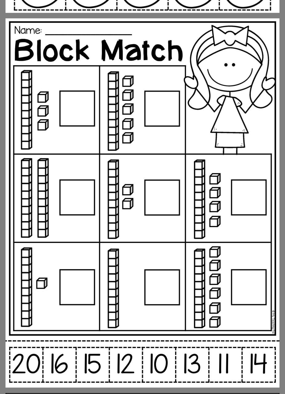 Pin by Amanda Finley on Kindergarten Place value worksheets, Tens and