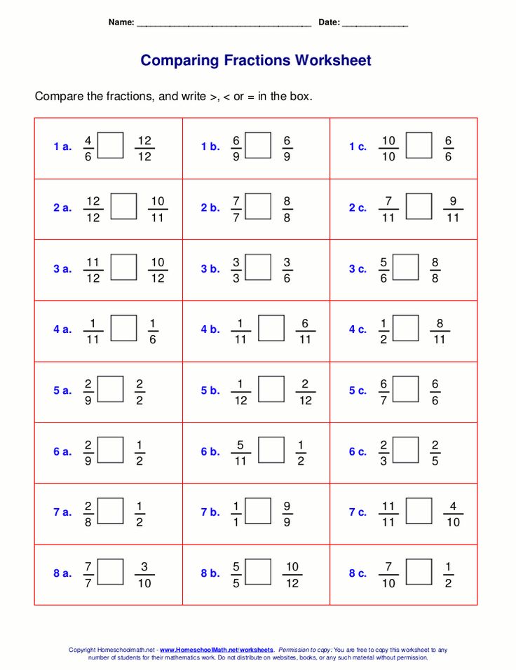 21 FREE Fraction Worksheet Generator! Great for comparing fractions