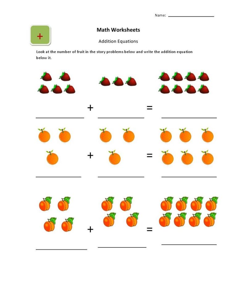Kindergarten Math Worksheets Free Online