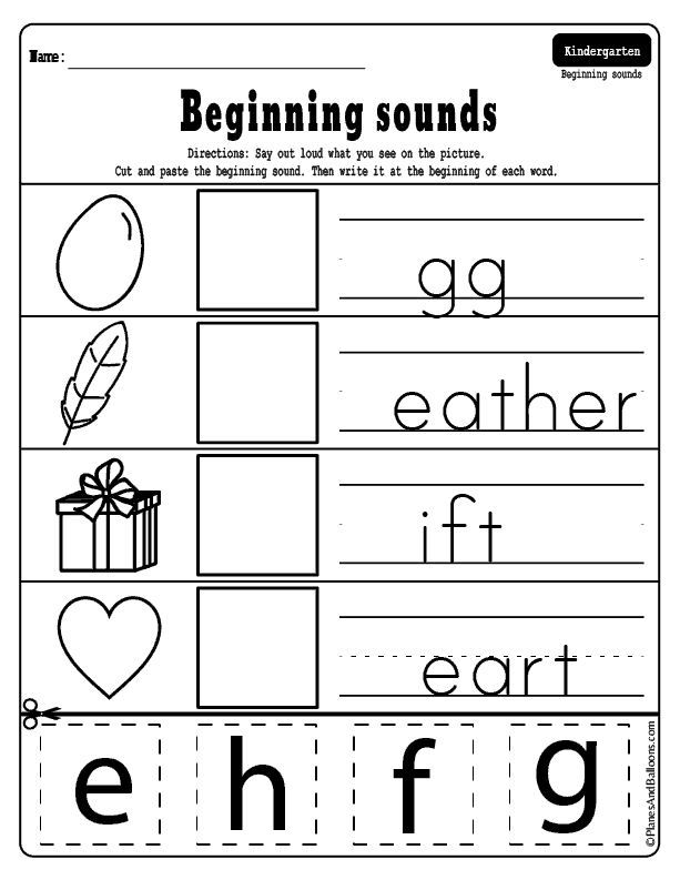 Free Worksheets For Kindergarten Printable