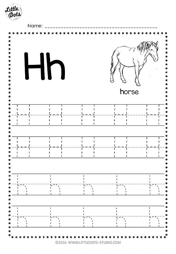 Free Letter H Tracing Worksheets Tracing worksheets, Tracing