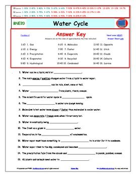 Water Cycle Worksheet Pdf Answer Key