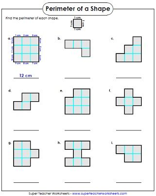 Find Perimeter Worksheets For 3rd Grade