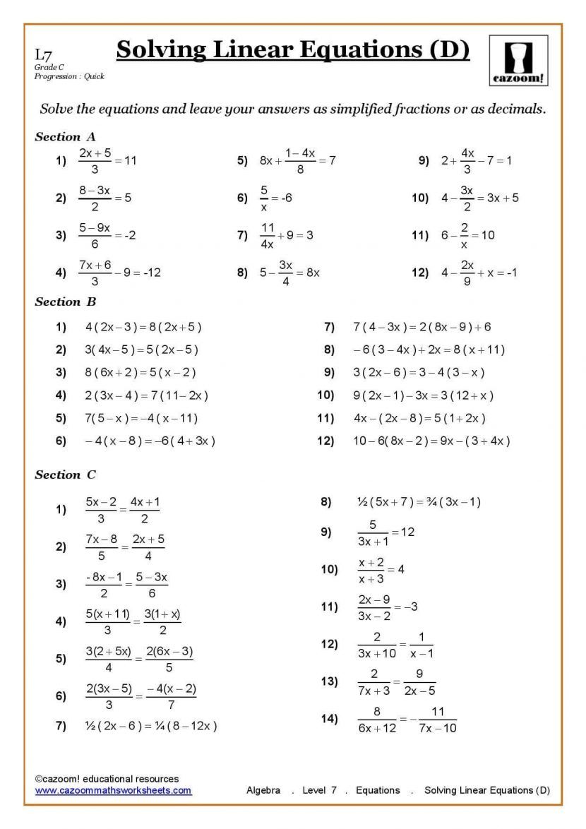 ks3 ks4 maths worksheets printable with answers year 7 math pdf al 5 uk